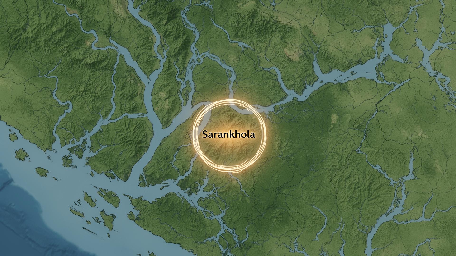 Map of Sarankhola, Bangladesh
